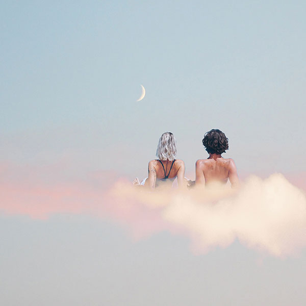 couple in clouds